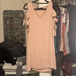 Zara pink tied dress